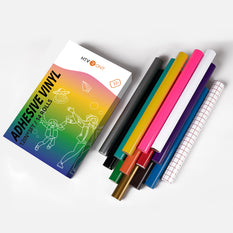 Rouleaux de vinyle adhésif permanent multicolores - 12x3FT 14 rouleaux