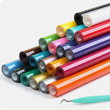 Lot de vinyles thermocollants - 30,5 cm × 0,91 m (20 couleurs)