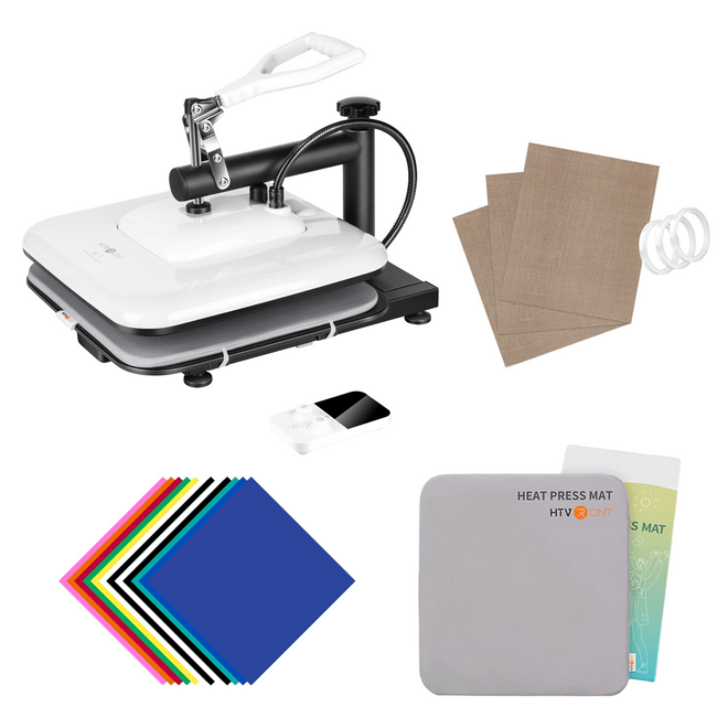 <Manual Heat Press Bubble Blue - Beginner Kit>