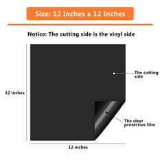 Lot de vinyles adhésifs mats - 30,5 × 30,5 cm*14 pièces (12 couleurs assorties)