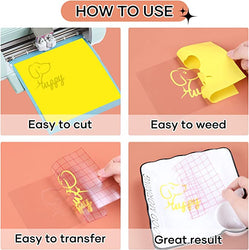 Step-by-step guide on using a cutting mat with text 'How to Use' at the top.