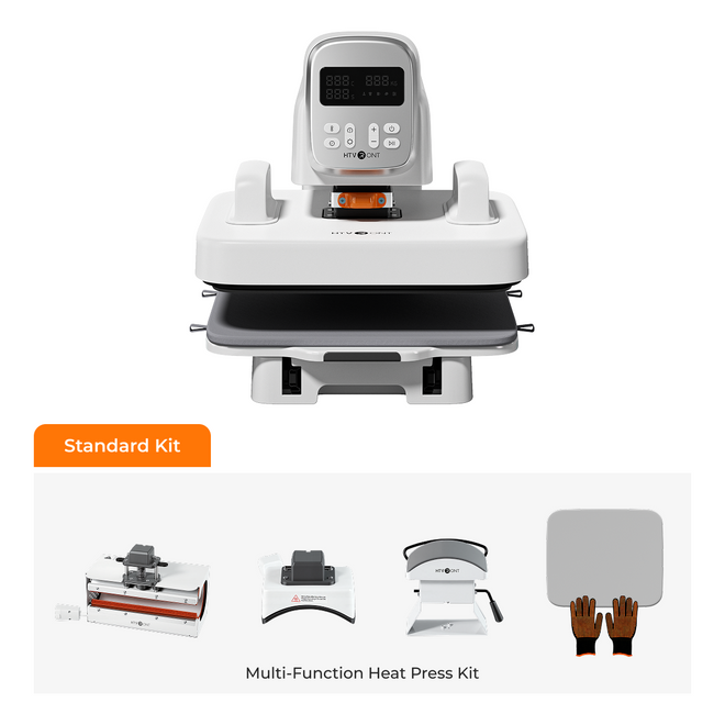 Multi-function heat press machine with accessories