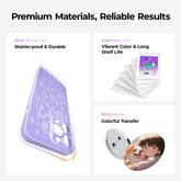 Promotional image of premium materials with text and product images