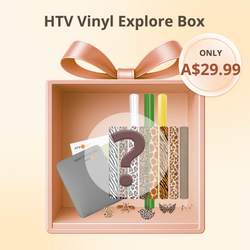 Boîte Découverte Vinyle HTV (HTV + Matériau Aléatoire)